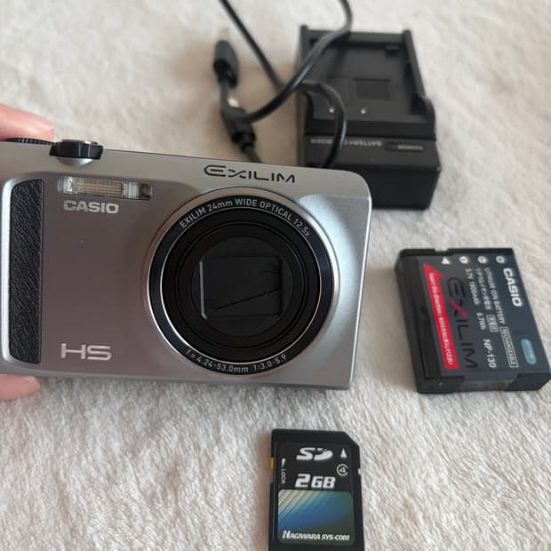 카시오 엑슬림 ZR400 그레이 실버