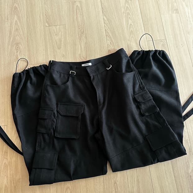 세릭 카고 팬츠 블랙