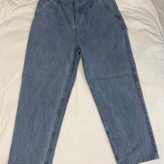 예스아이씨 투턱 립스탑 데님 팬츠