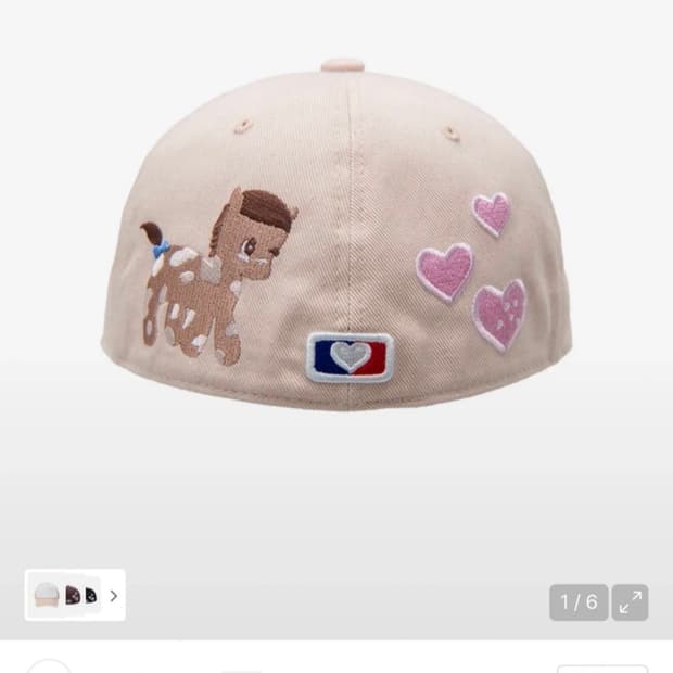 (새상품) 더뮤지엄비지터 포니 볼캡 핑크