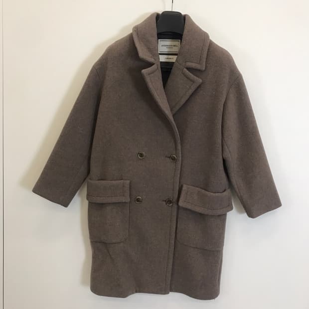 앤더슨벨 오버사이즈핏 더블코트 [S]