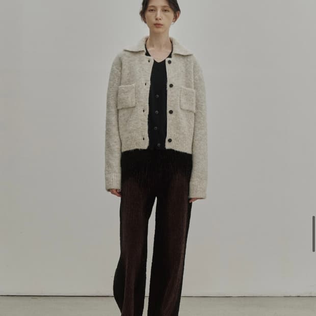 Noirer 노이어 웨이브 코듀로이 그라데이션 팬츠 브라운 38