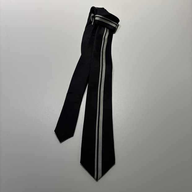 os) 요지 야마모토 뿌르 옴므 실크 타이 넥타이