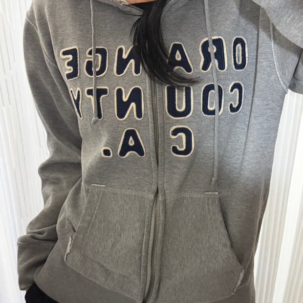 홀리스터 그레이 후드집업 M