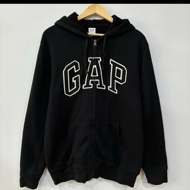 Gap 후드집업 블랙 L