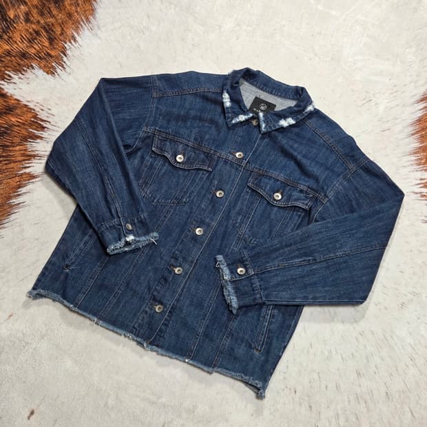 일본 빈티지 진청 그런지 데님자켓