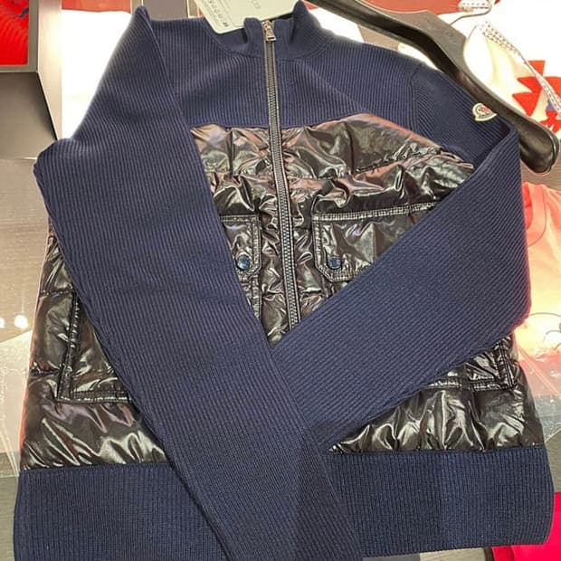 몽클레어 니트 패딩