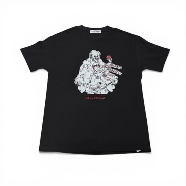 M-L 진격의거인 엘런예거 WIT STUDIOS 블랙 반팔티