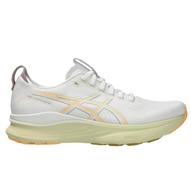 아식스 젤카야노32 화이트 오렌지 글로우 러닝화
