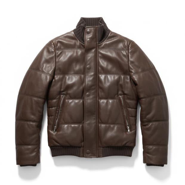 디젤 레더 니들워크 디테일 블루종 타입 재킷 S