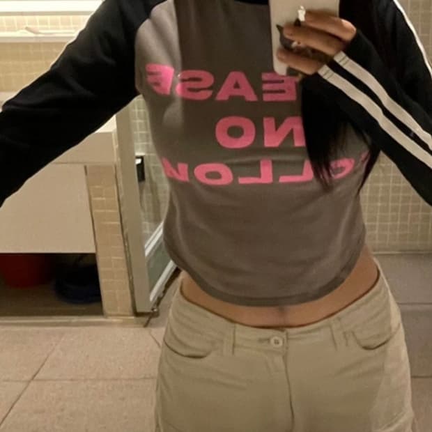 플리즈노팔로우 글리터 티셔츠