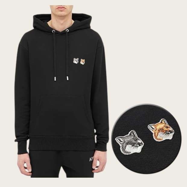 XL/ 메종키츠네 더블폭스 후드티