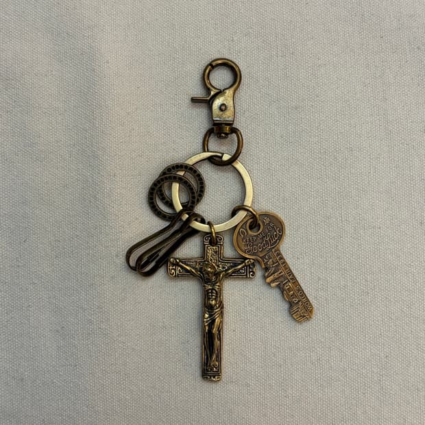 빈티지 크루시픽스 키링 세트