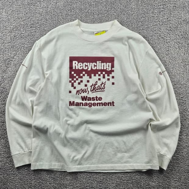 8~90's USA HEF-T 싱글 스티치 롱 슬리브 (XL)/11128