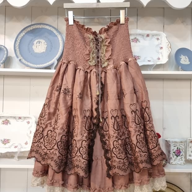 Axes Femme 클래식 코르셋 레이스업 스커트