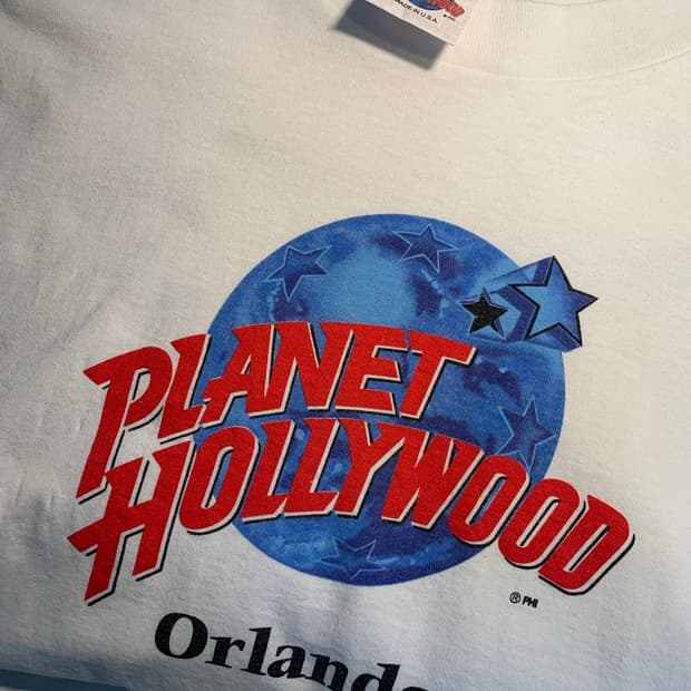 90s usa 싱글스티치 플래닛 할리우드 planet hollywood 