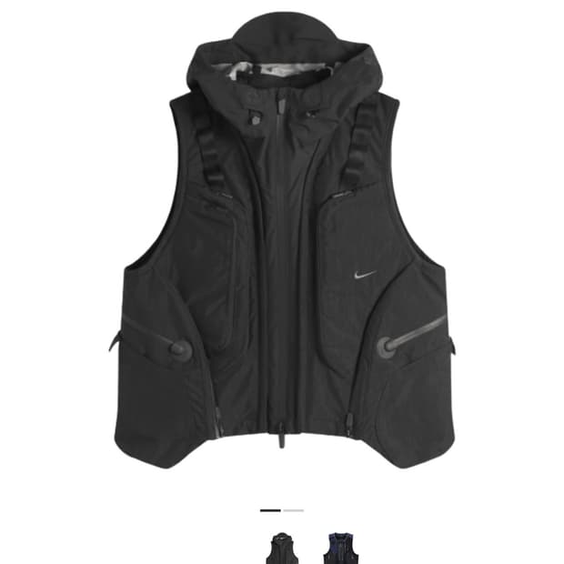 나이키 ISPA 모듈러 베스트 남성 재킷  블랙 스트릿 패션 조끼 