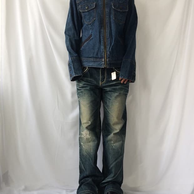 Gap Ribbed layered denim bomber jacket