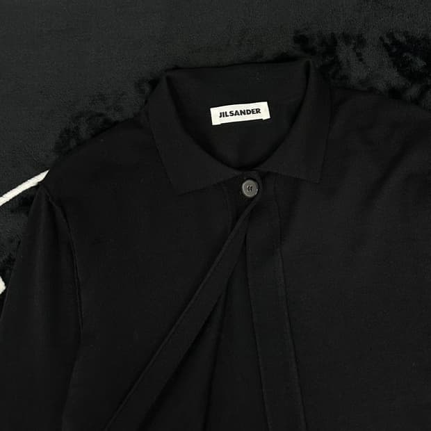 질샌더 썸머울 7부 소매 가디건 (40)