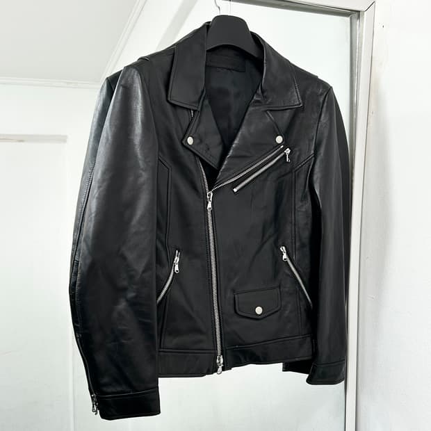 느와르 라르메스 램스킨 라이더 자켓