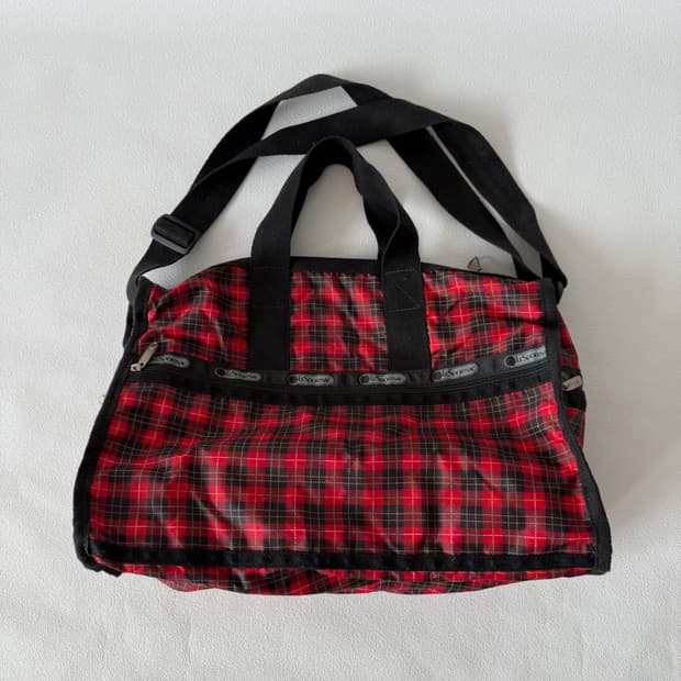 레스포삭(LeSportsac) 타탄체크 토트/크로스백
