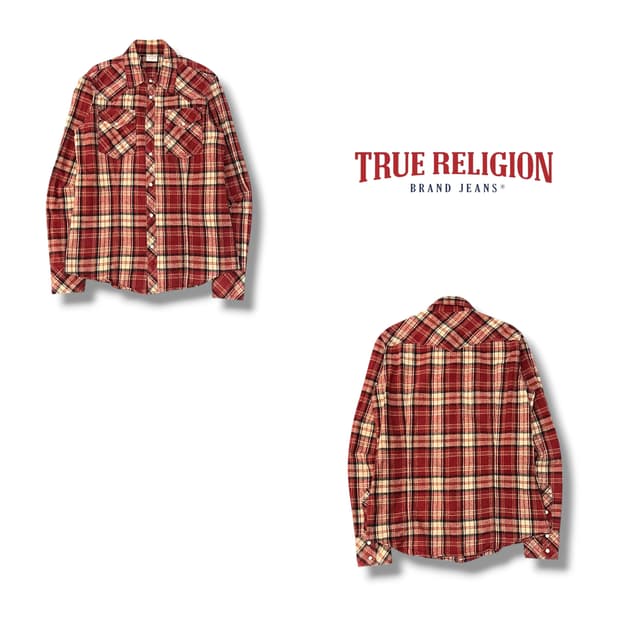  트루릴리젼 체크 웨스턴 셔츠 y14111