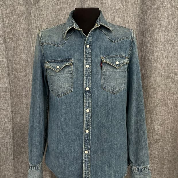 리바이스 웨스턴 데님 셔츠/#3472