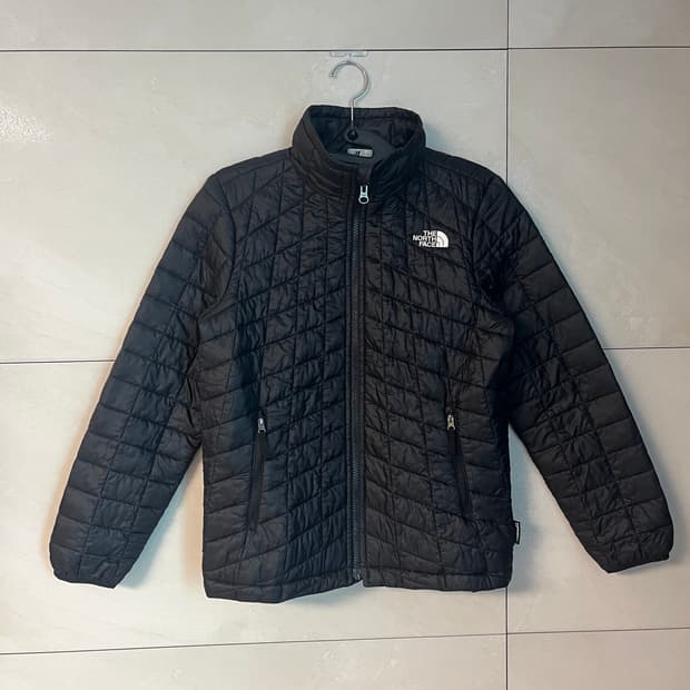 노스페이스 블랙 퀄팅 경량 패딩 (M) 
