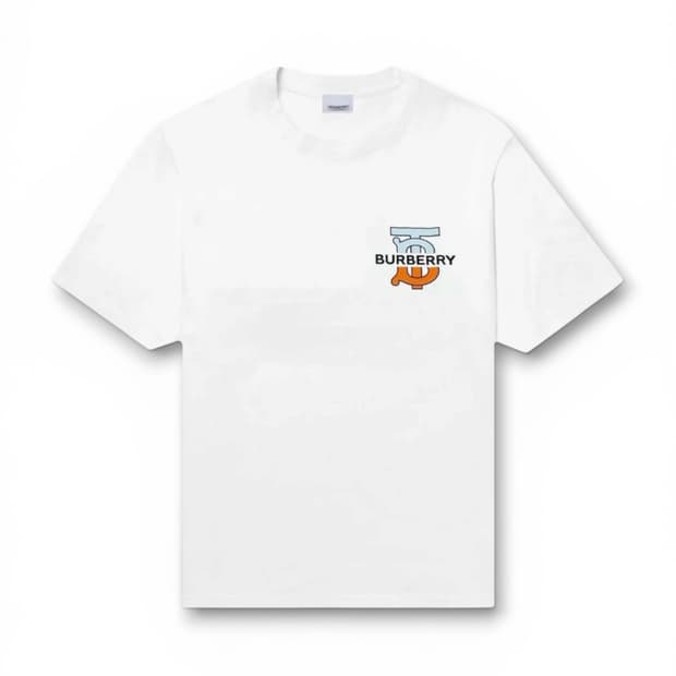 버버리 TB 로고 반팔 티