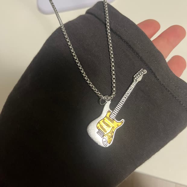 빈티지 일렉기타 펜던트 목걸이