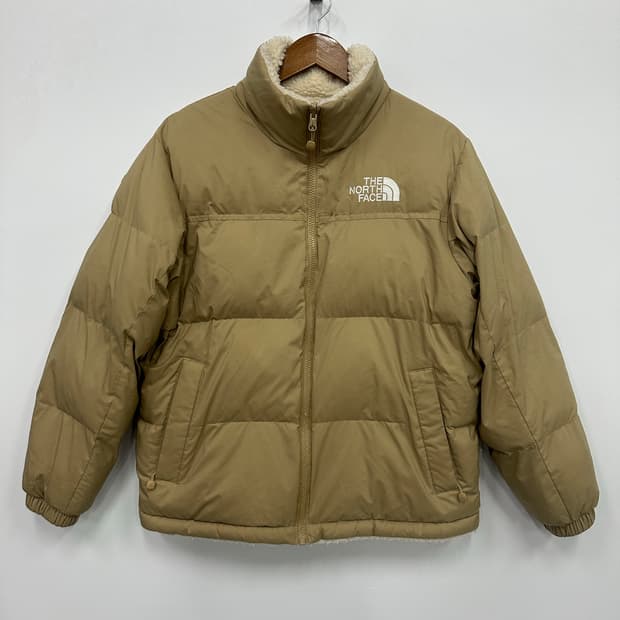 노스페이스 리버시블 베이지 패딩 
