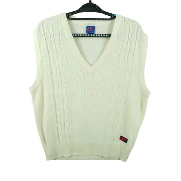 [남100]나이키 아이보리 80S 니트 조끼[Y61-260]