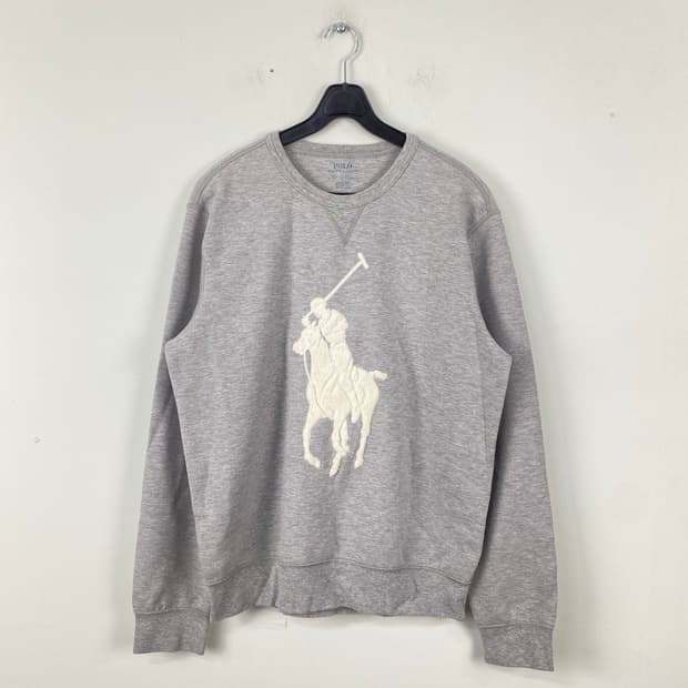 폴로 랄프로렌 빅포니 그레이 맨투맨 스웻셔츠 S <544>