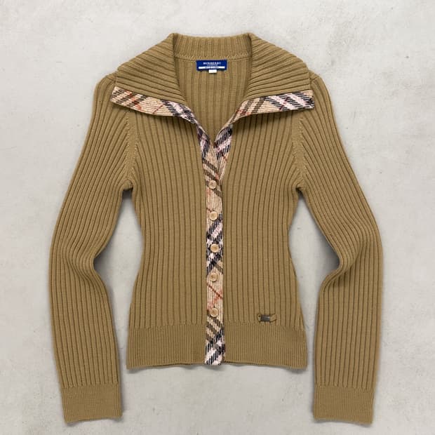 버버리 체크 가디건