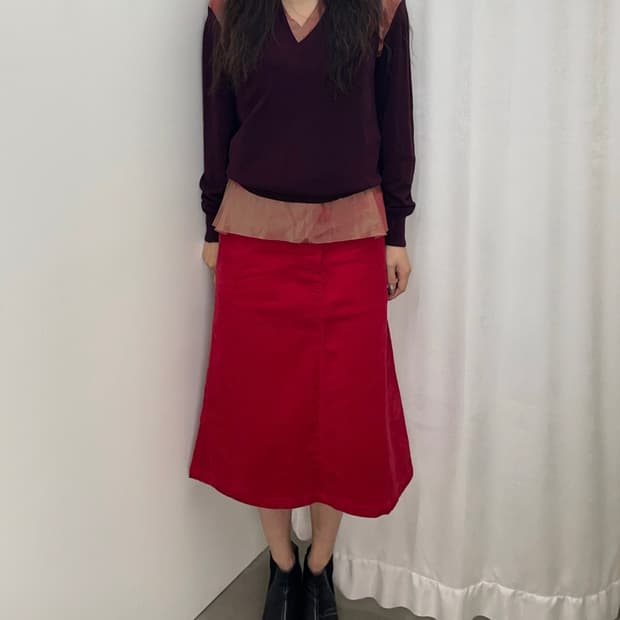 sacai 레이어드 니트