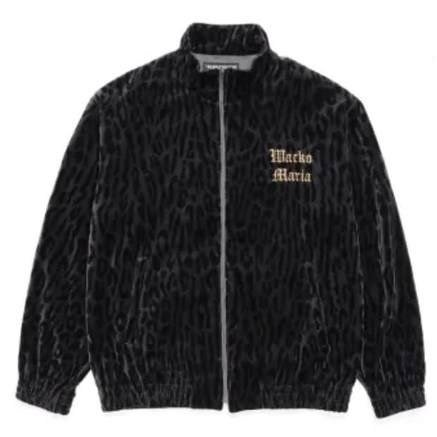 와코 마리아 레오파드 벨벳 트랙탑