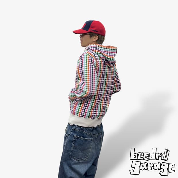 디키즈 멀티컬러 도트 후드집업