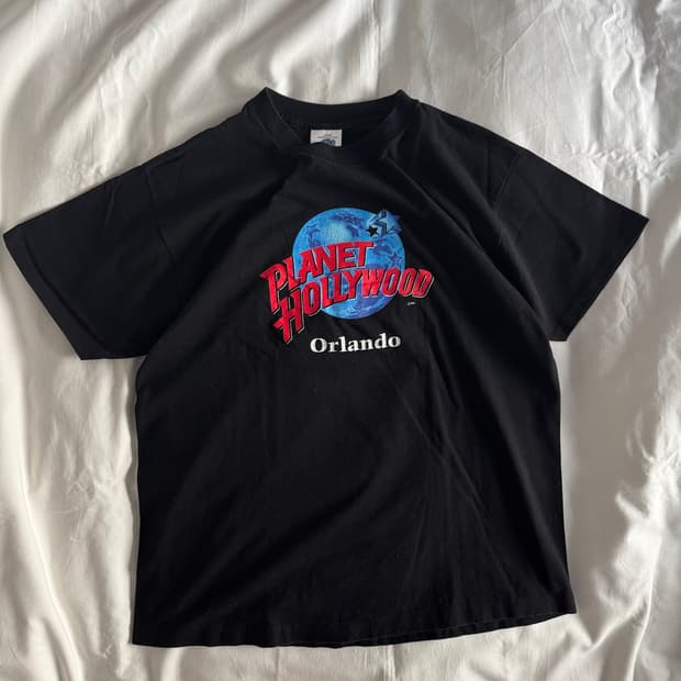 [L] 90s Planet Hollywood 프로모 티셔츠