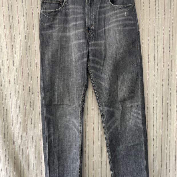 [33] 00s Levis 리바이스 569 블랙 데님 워싱 청바지 진