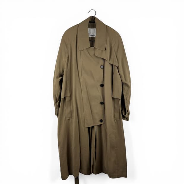 160) 톰보이 트렌치 롱 코트 베이지