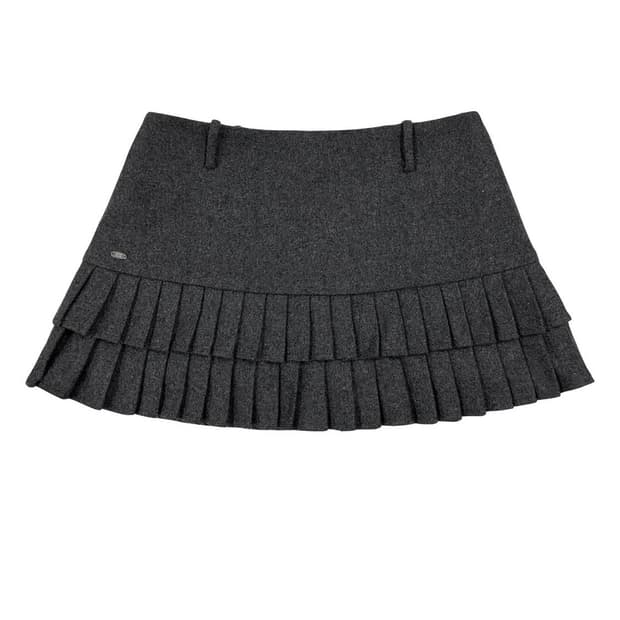 페일제이드 울 플리츠스커트