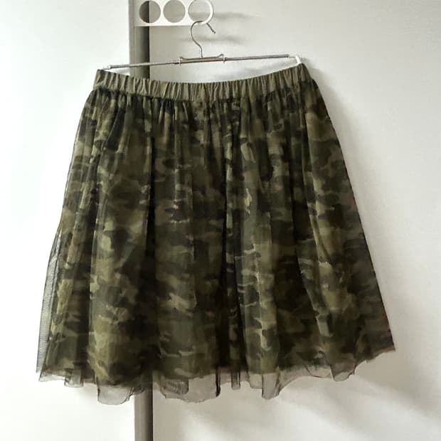 foruseoul 일본 빈티지 카모 샤 스커트
