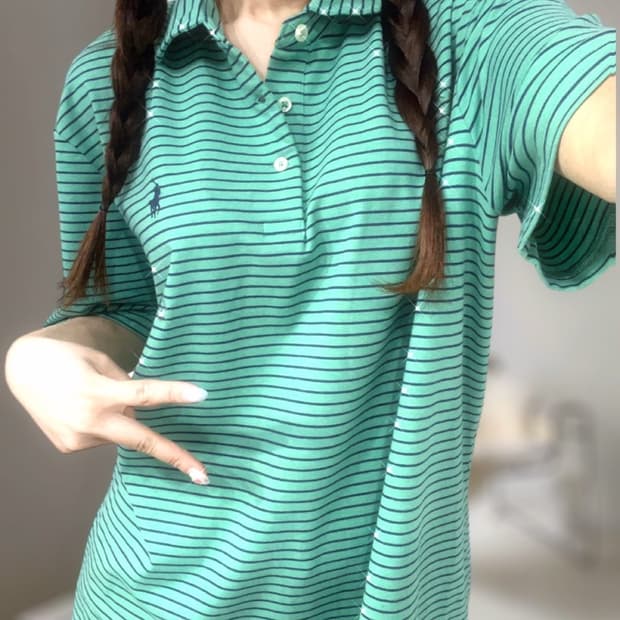 폴로 랄프로렌 새상품 스트라이프 피케티