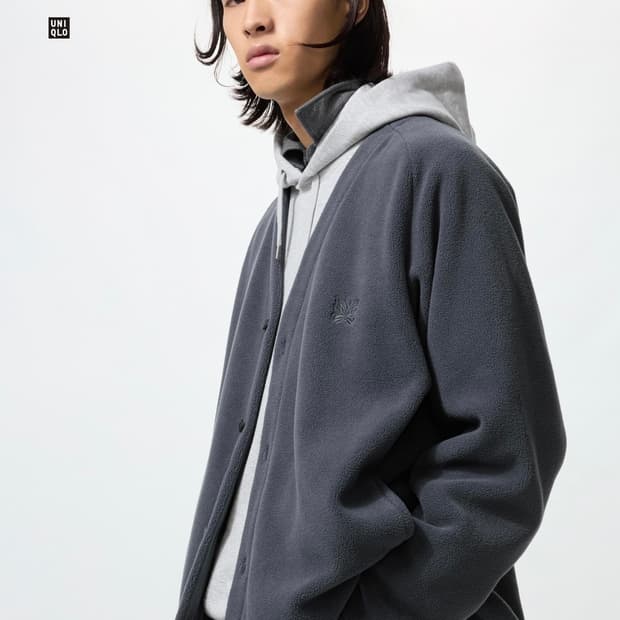 유니클로 니들스 후리스오버사이즈가디건