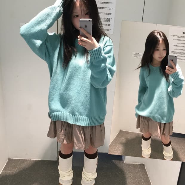 빈티지 민트 폴로 코디세트