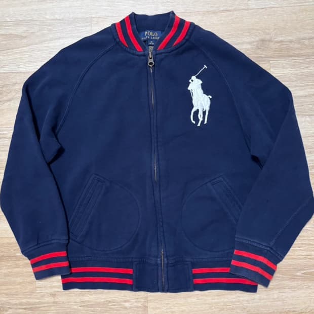 정품 폴로랄프로렌 네이비 빅포니 니트집업 (여성 44!!)