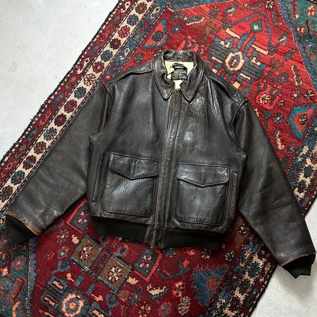 90’s OG 빈티지 아비렉스 A2 레더 자켓 빈티지 레더 봄버