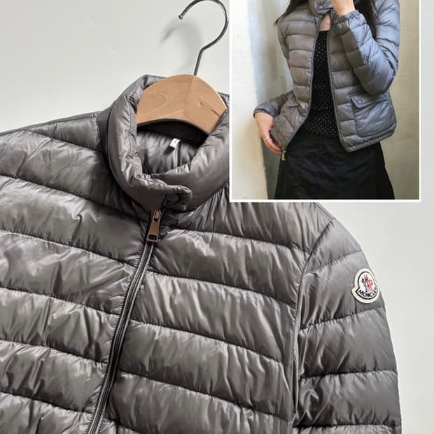 Moncler 몽클레르 란스 그레이 경량 구스다운 우먼 자켓