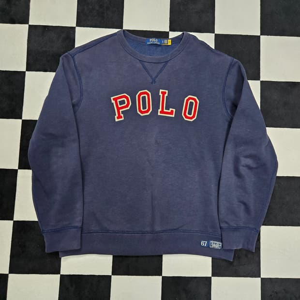 L 폴로랄프로렌 아치 스펠아웃 스웻셔츠 피그먼트 네이비