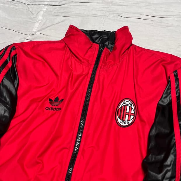 아디다스 AC 밀란 유니폼 리버시블 패딩 자켓